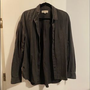 Madewell black jean shirt button down, xl